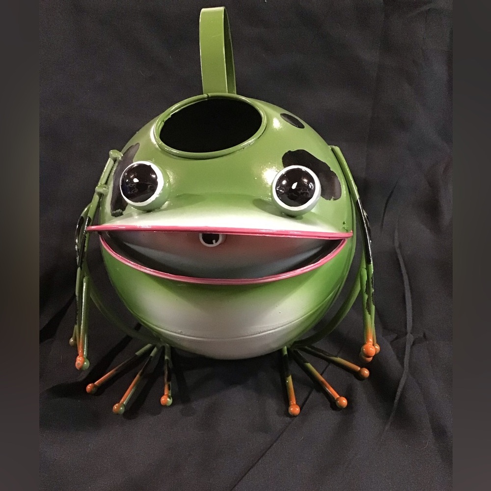 FROG WATERING CAN NWT WHIMSICAL VERY CUTE INDOOR OUTDOOR PLANTS